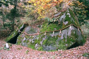 丹内山神社の胎内石